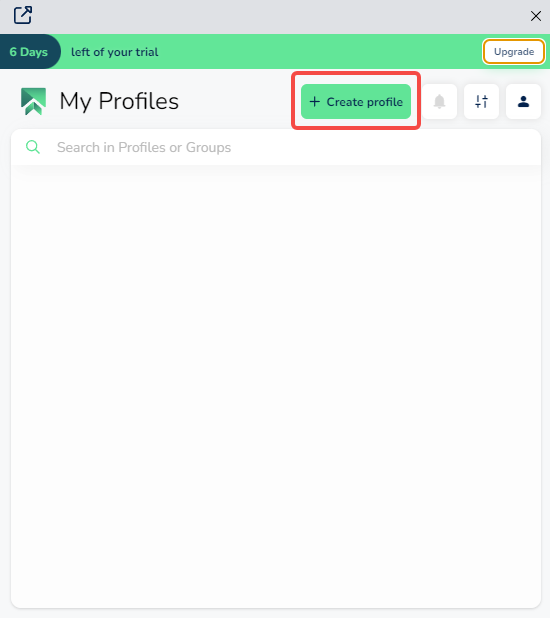 Create a browser profile in SessionBox