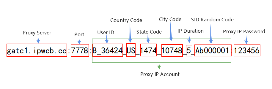 Proxy string structure
