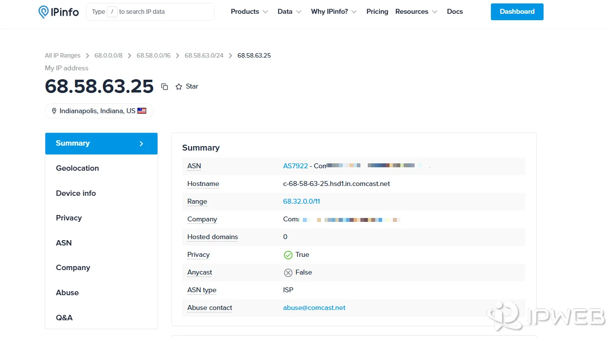 通过 ipinfo 检测 ASN 属性，区分数据中心 IP 与真实住宅 IP，这是规避亚马逊二审的关键