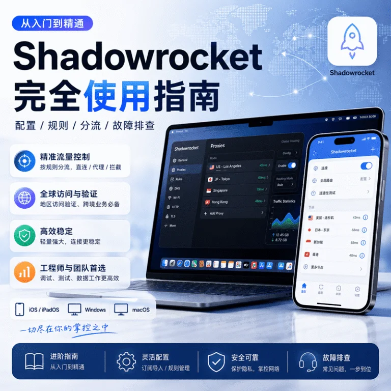 Shadowrocket 使用全指南：原理、配置、规则与常见问题