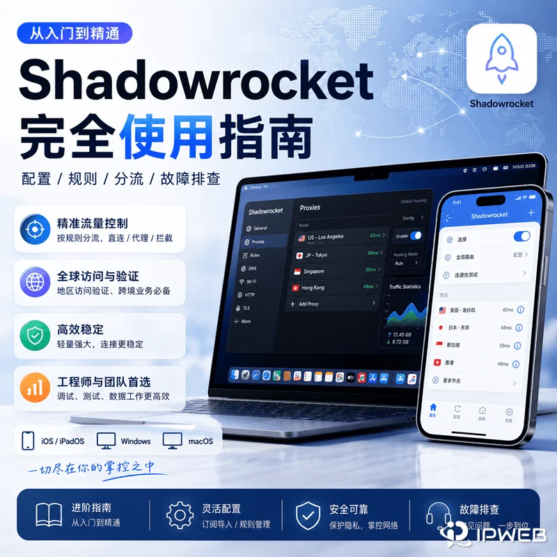 Shadowrocket 使用全指南：原理、配置、规则与常见问题