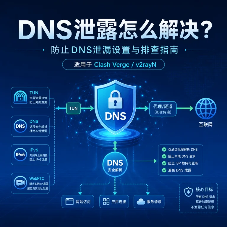 DNS泄露怎么解决？防止DNS泄漏的完整排查指南