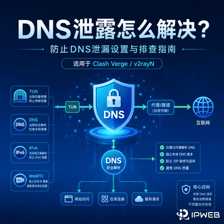 DNS泄露怎么解决？防止DNS泄漏的完整排查指南
