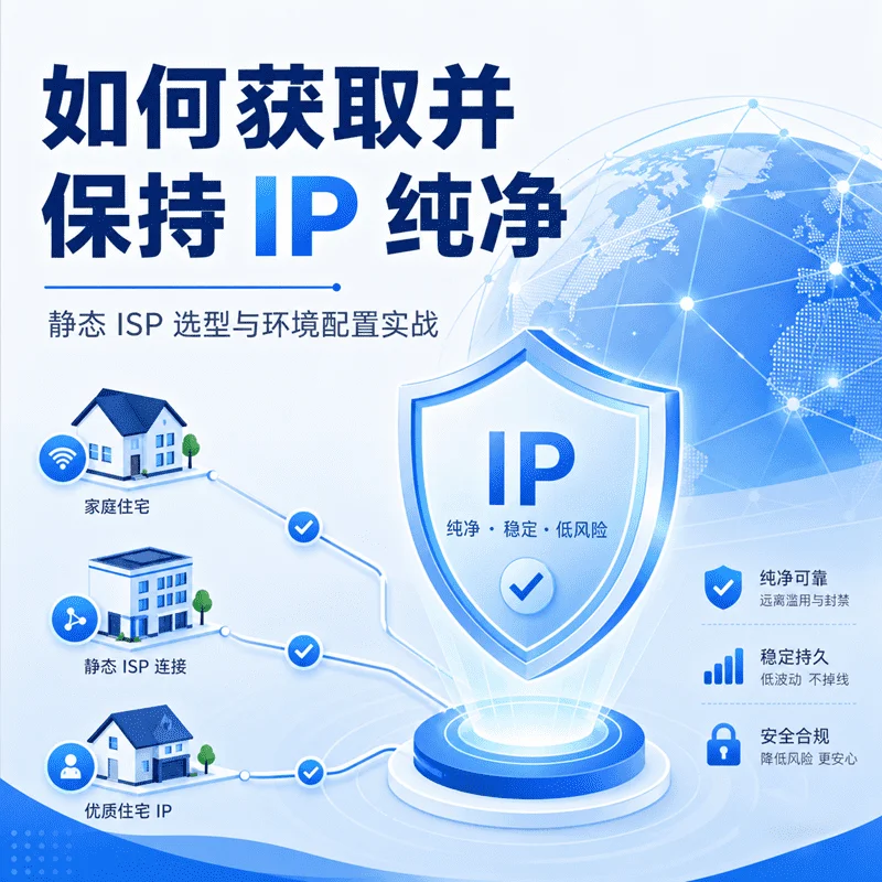 Transparent Ip 如何获取纯净IP?静态ISP选型、环境配置与账号预热SOP