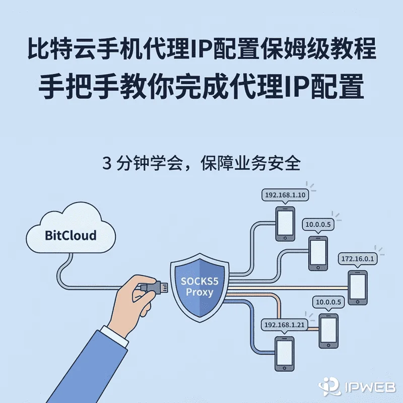 比特云手机SOCKS5代理配置保姆级教程