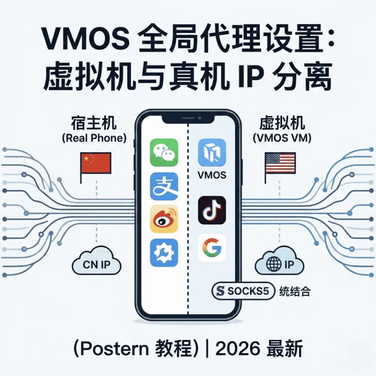 VMOS与宿主机网络隔离：使用Postern实现独立SOCKS5环境