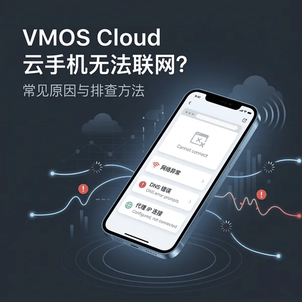 VMOS Cloud 代理配置后无法联网？常见原因与排查方法
