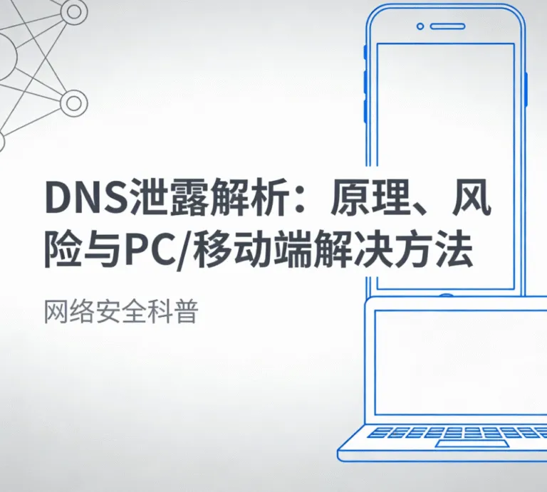 DNS泄露解析：原理、风险与PC/移动端解决方法