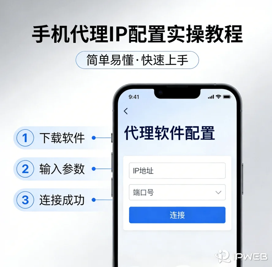 手机怎么通过代理软件配置 IP ？