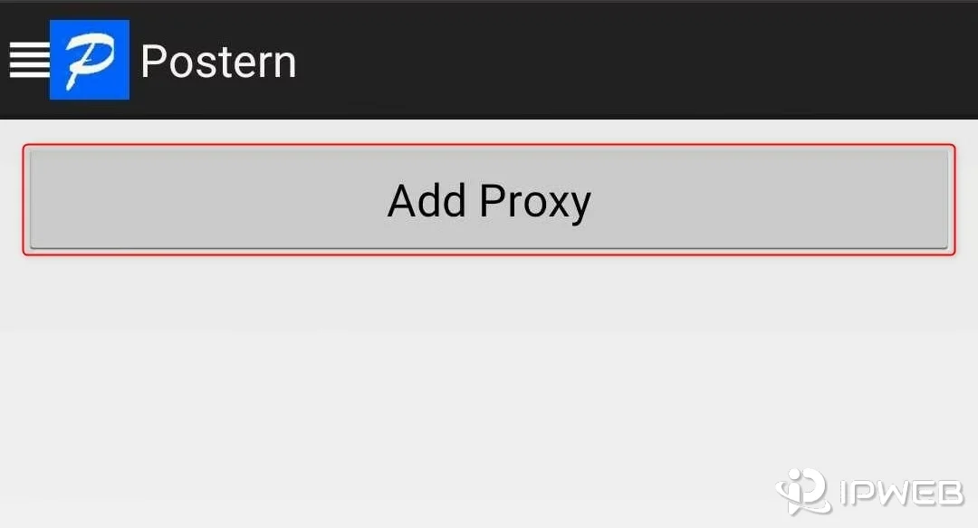 Postern添加代理入口截图