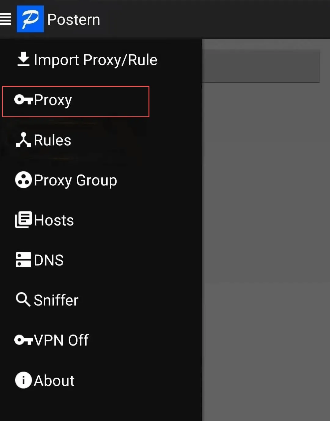 Postern中配置代理截图
