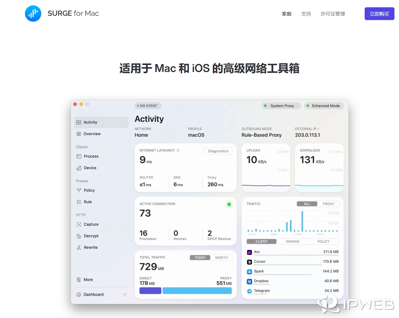 Surge 苹果生态代理工具官网封面示意图