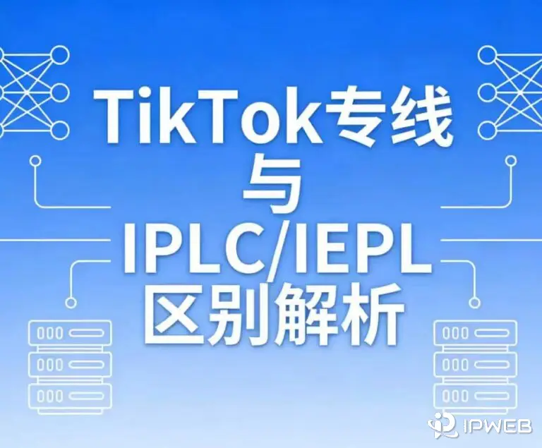 TikTok专线与IPLC / IEPL 对比图