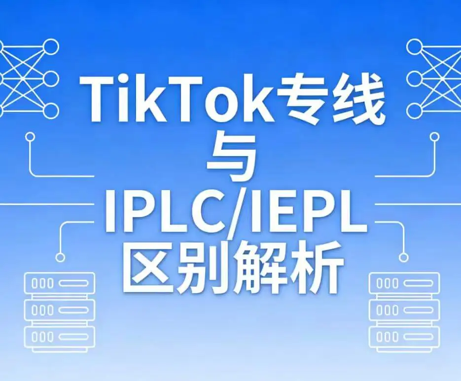 TikTok专线与IPLC / IEPL 对比图
