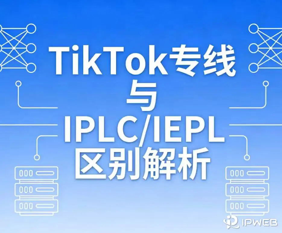 TikTok专线与IPLC / IEPL 对比图