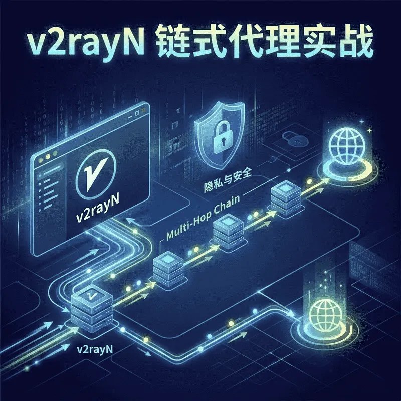 如何在 V2rayN 配置链式代理？一篇看懂前置代理和落地代理设置