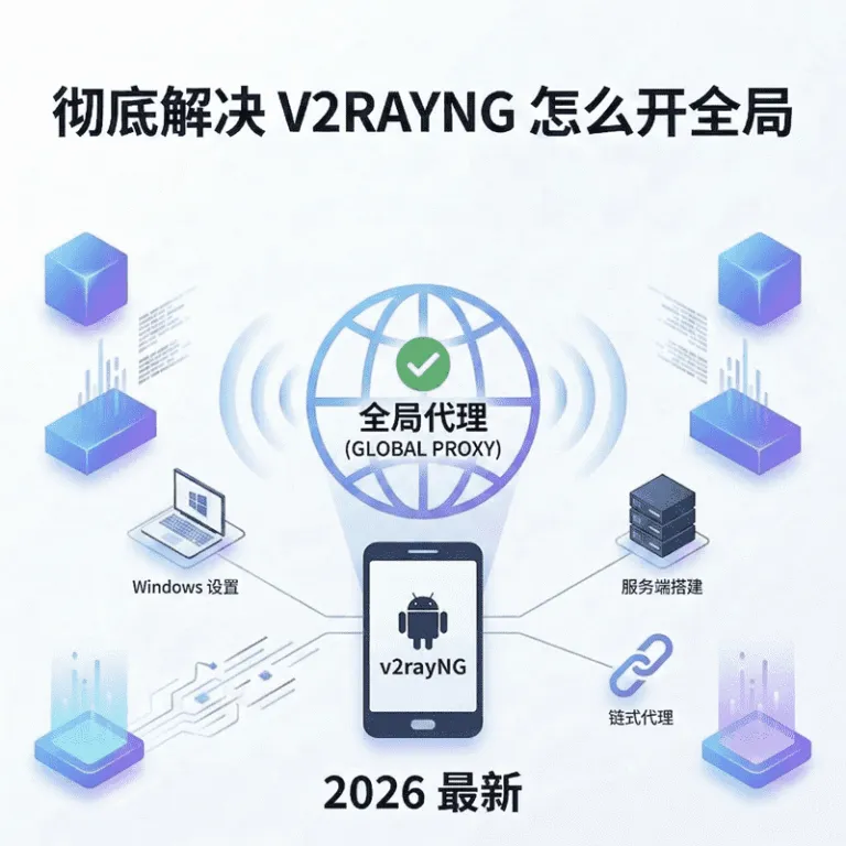 v2rayNG 怎么开全局？安卓端设置步骤与模式区别详解