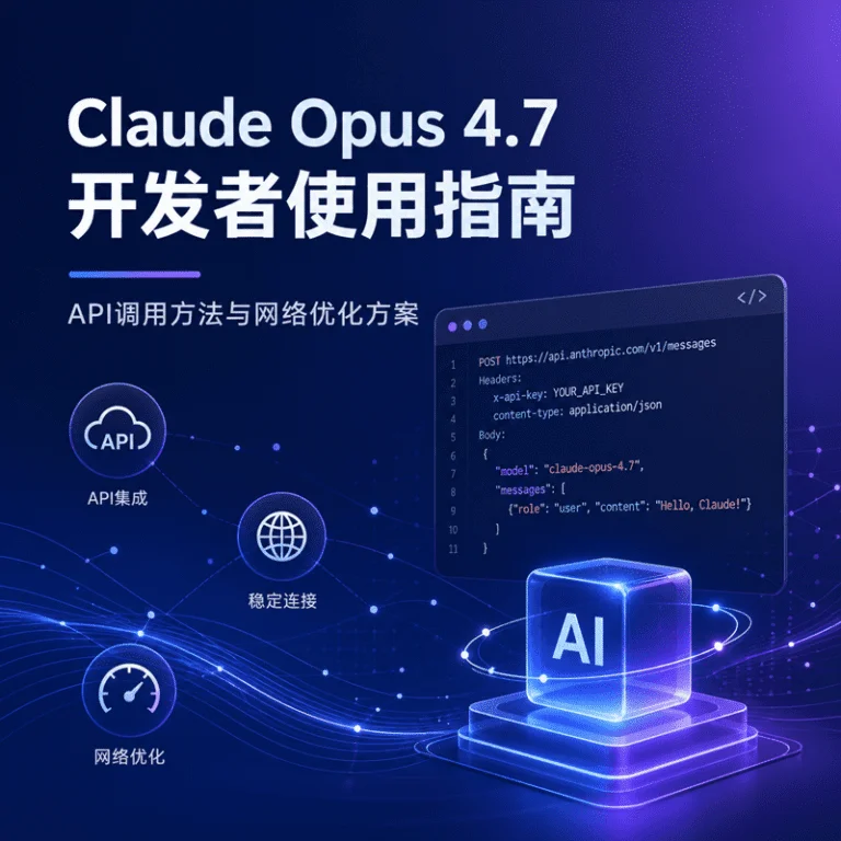 Claude Opus 4.7 开发者使用指南：API调用方法与网络优化方案
