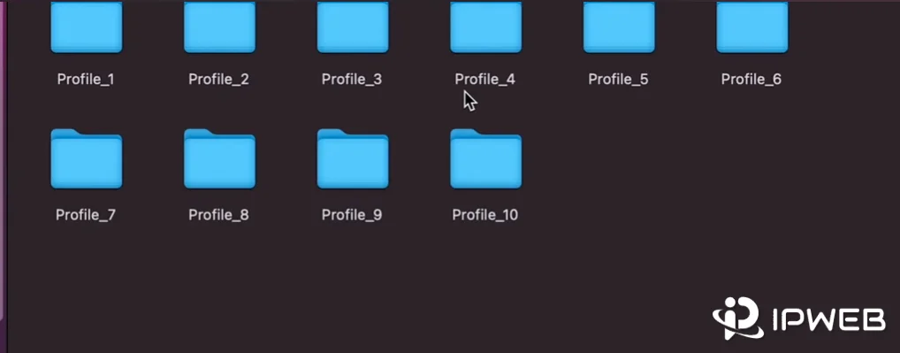Mac Finder 中已经创建好的多个 Chrome Profile 文件夹