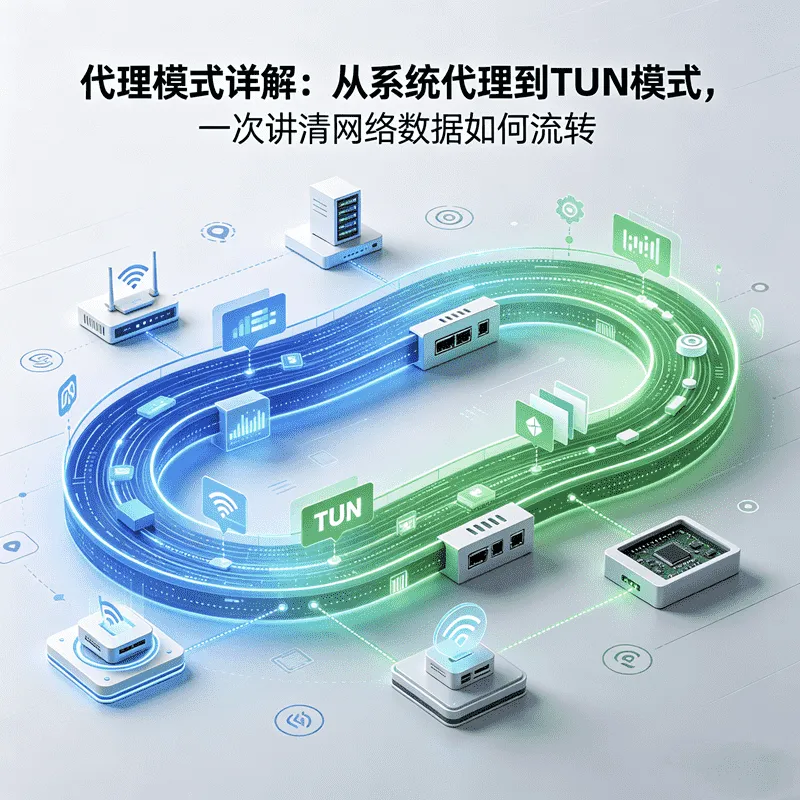 从系统代理到TUN模式的底层路径差异
