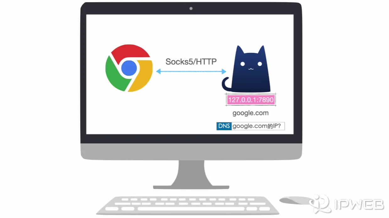 代理环境下明文DNS请求暴露真实意图与失效风险