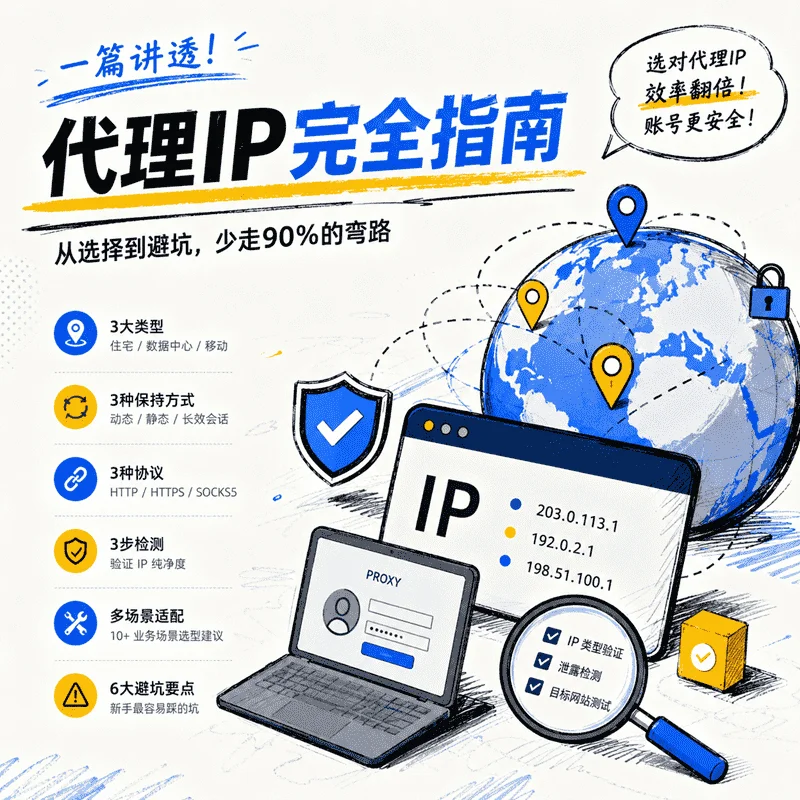 代理IP怎么选怎么用？2026 最佳住宅代理 IP | IPWeb