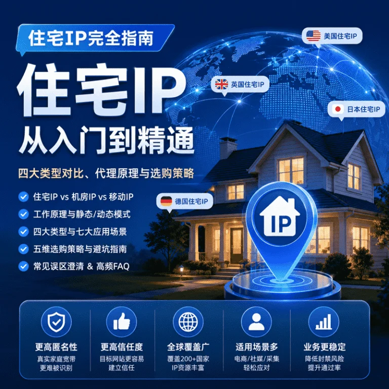 住宅IP完全指南：从入门到选型