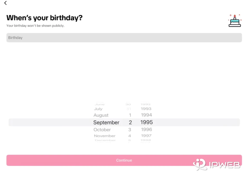TikTok填写生日及密码昵称设置流程