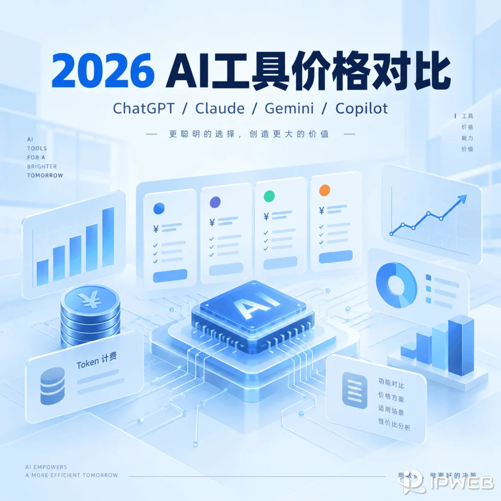 2026 AI工具价格对比：ChatGPT、Claude、Gemini与Copilot怎么收费？