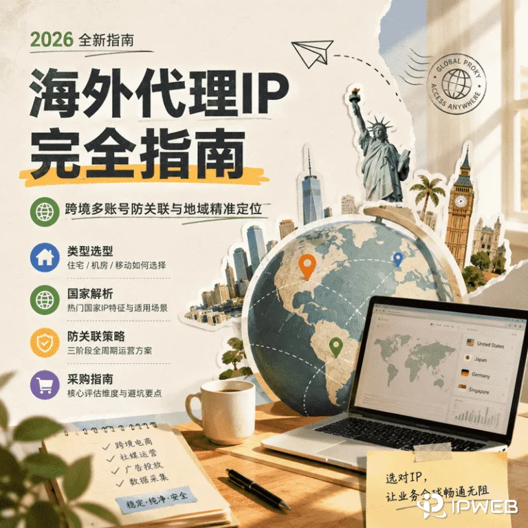 海外代理IP完全指南：从选型到防关联，跨境业务的 IP 策略手册