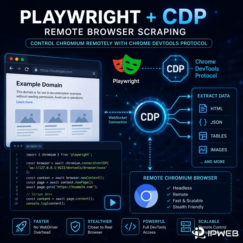 2026 反检测数据采集完整指南：基于 Playwright CDP 与住宅代理的 CAPTCHA 突破方案