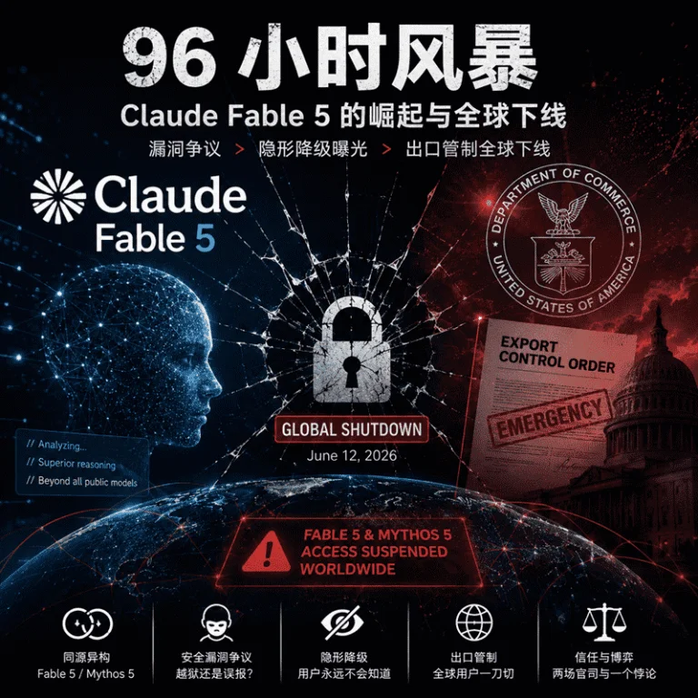 Claude Fable 5 事件始末：隐形降级、漏洞争议与出口管制