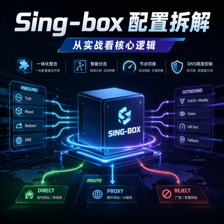Sing-box 配置拆解：从实战看核心逻辑