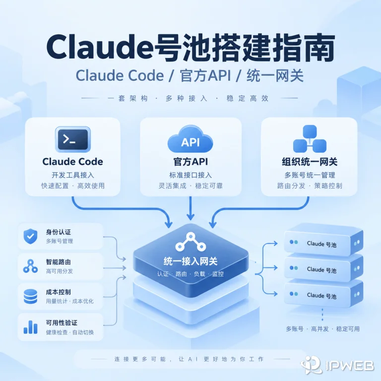 Claude号池怎么搭建？Claude Code、官方API与统一网关接入指南（2026 实战验证）