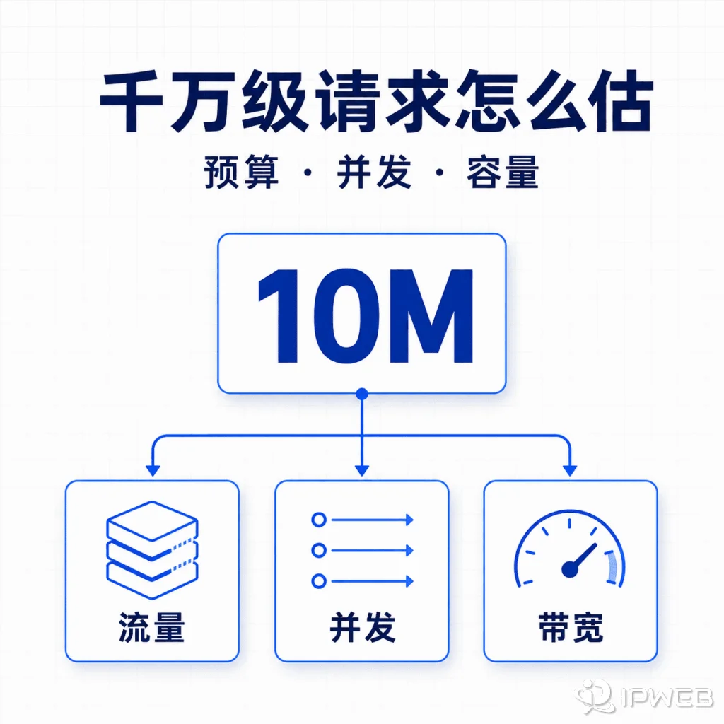千万级 Web scraping 任务开跑前：代理流量、并发与容量怎么估算？