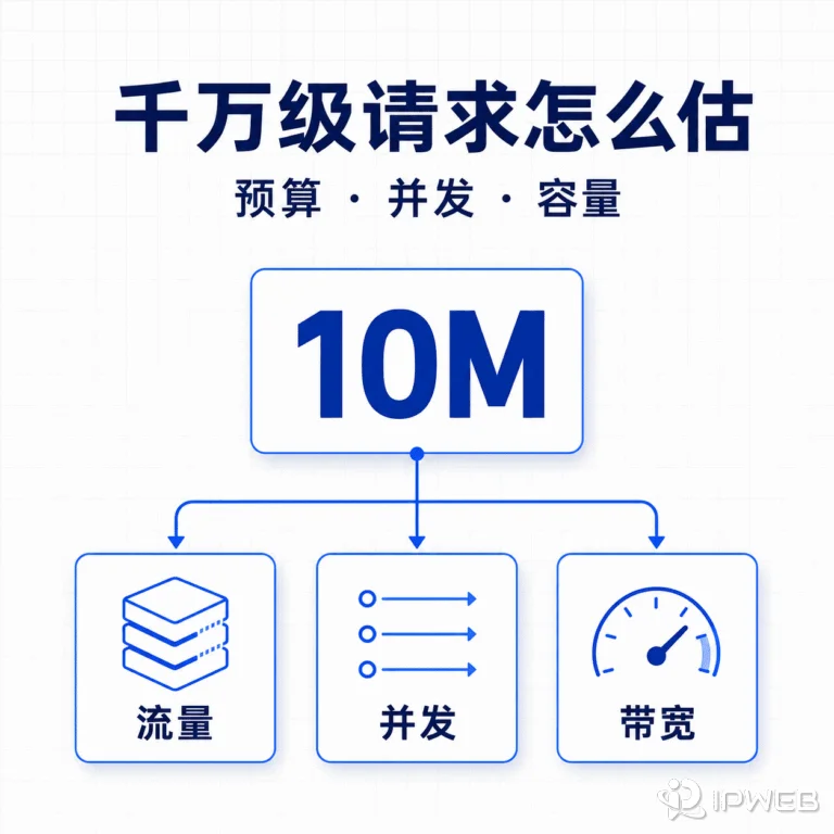 千万级 Web scraping 任务开跑前：代理流量、并发与容量怎么估算？