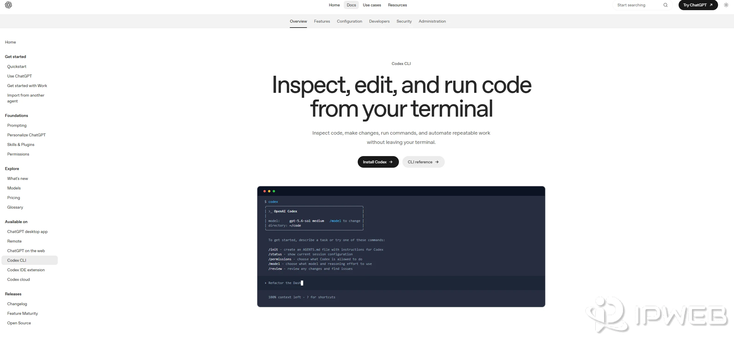 Codex CLI 官方安装命令