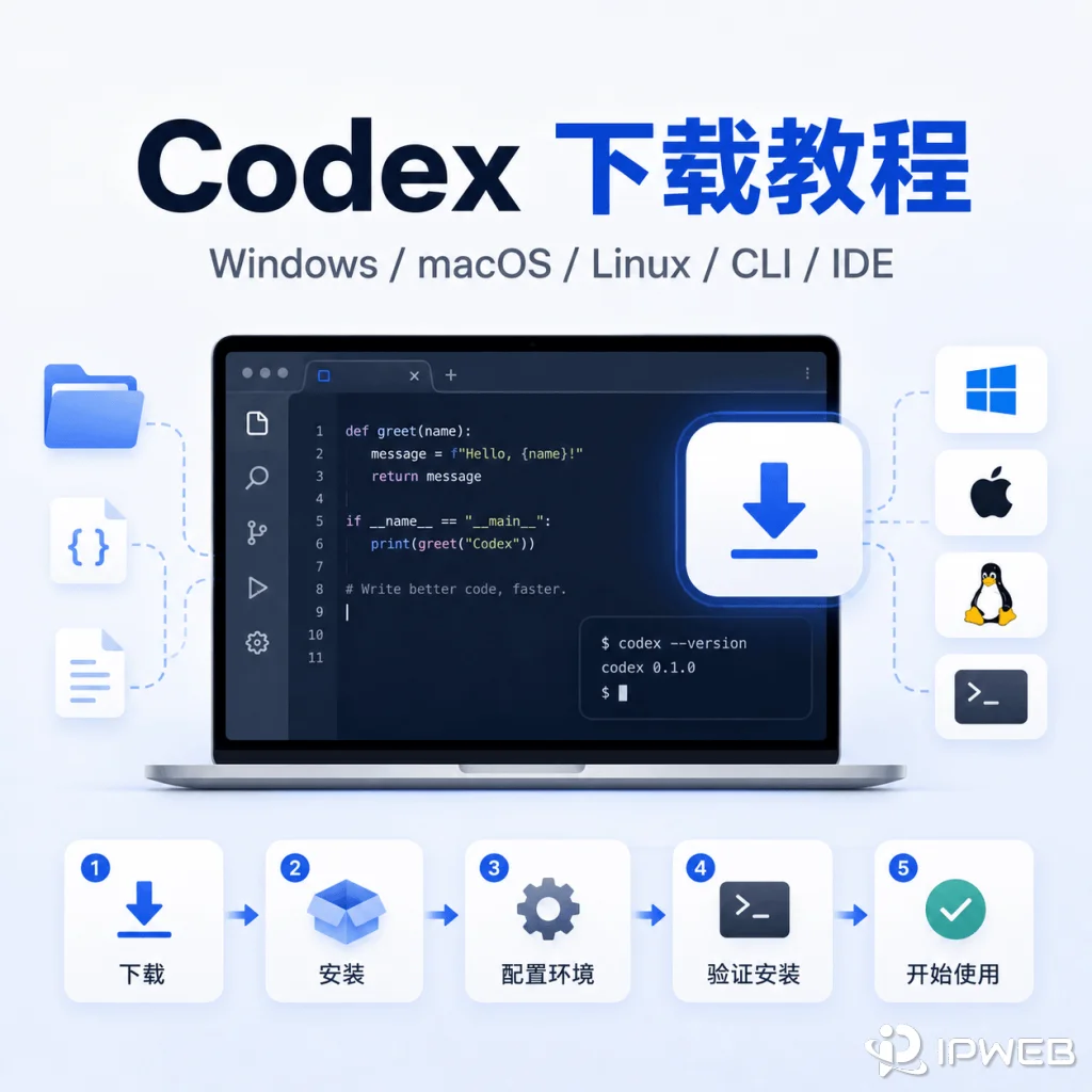 Codex 怎么下载？Windows、macOS、Linux、CLI 和 IDE 官方安装教程