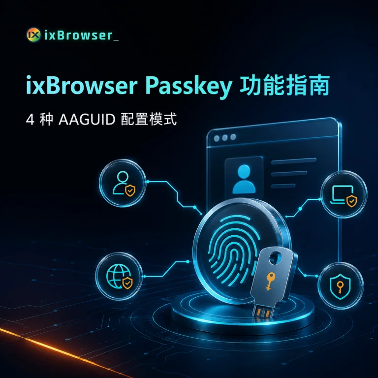 ixBrowser独家上线Passkey模块功能
