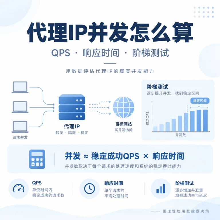 代理IP并发数怎么计算？线程、连接数、QPS和带宽的区别